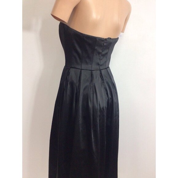 Calvin Klein Strapless Satin Dress Womens 2 - Picture 4 of 11